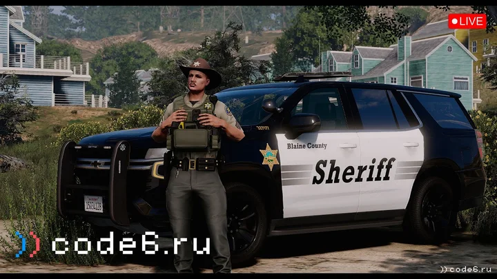 Эфир: Играем в Роксвуде за новый департамент, Офис Шерифа Blaine County