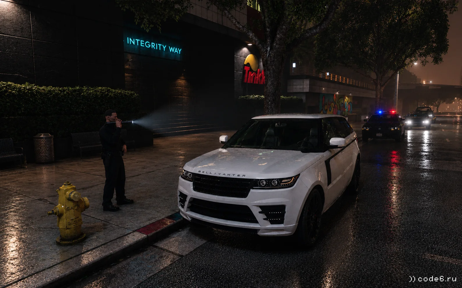 Don't park near the fire hydrant