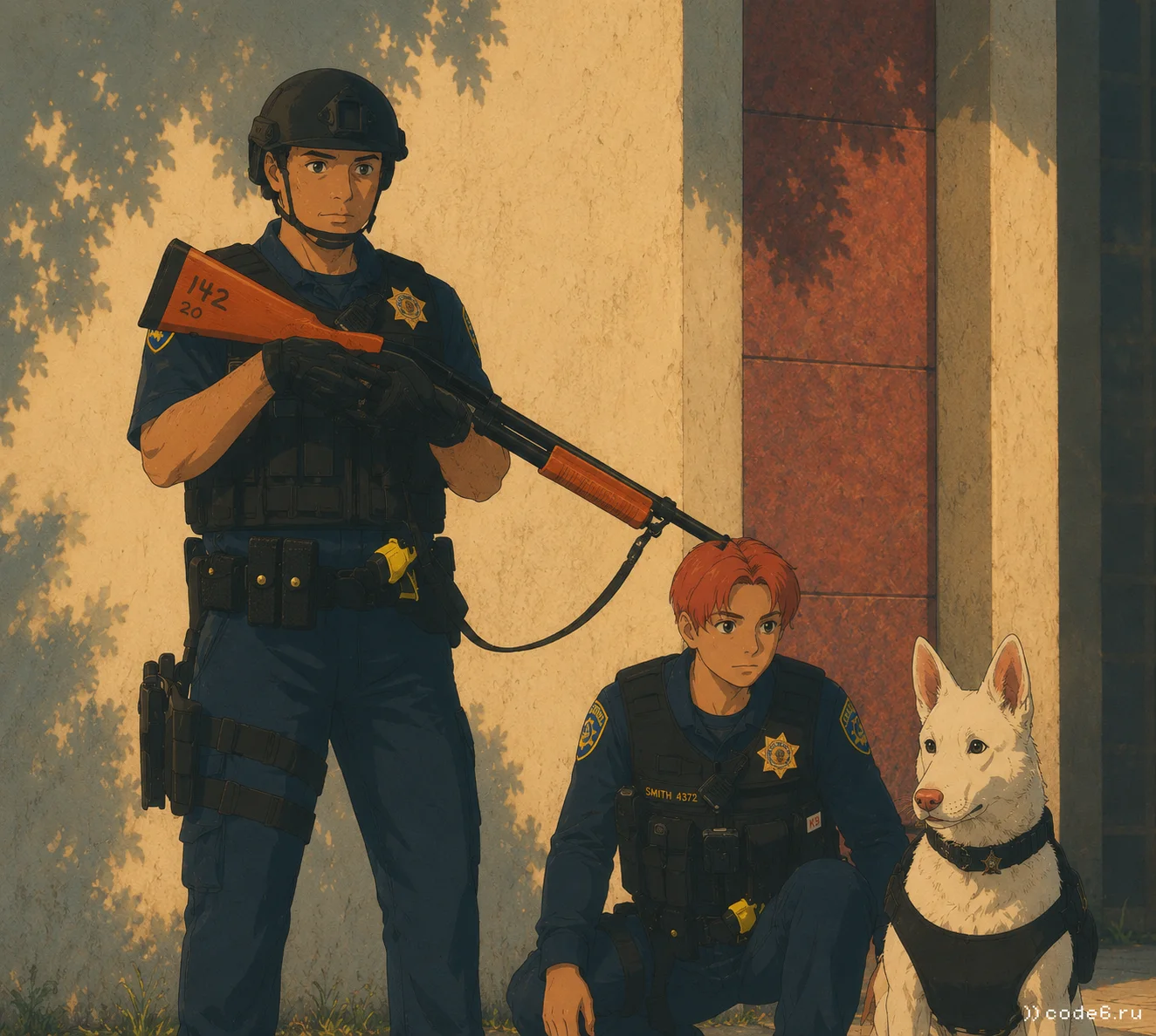 The goodest boy on the skirmish line