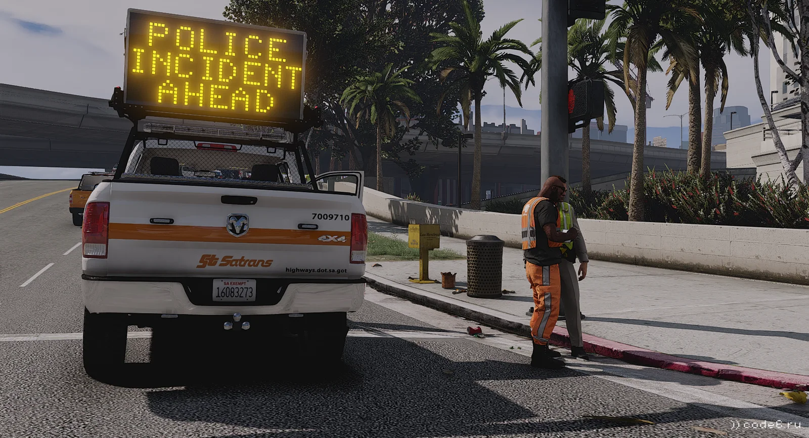 POLICE INCIDENT AHEAD